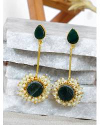 Buy Online Crunchy Fashion Earring Jewelry Missa  Red & Green Crystal Earrings  Jewellery CMB0115